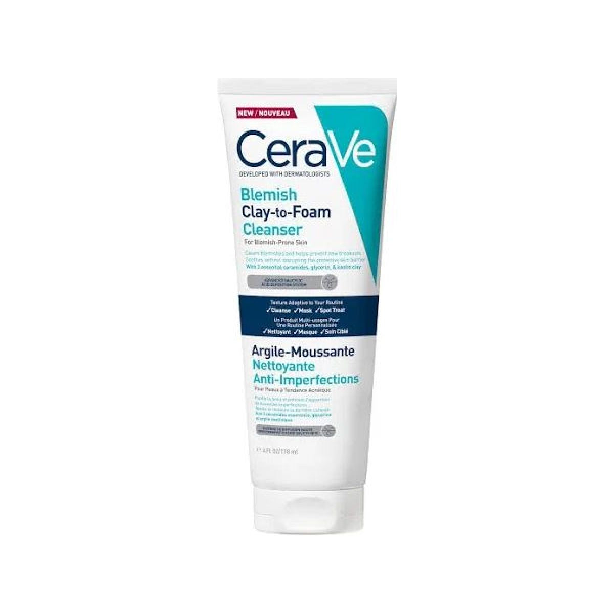 CeraVe Blemish Clay To Foam Cleanser 118ml (2)