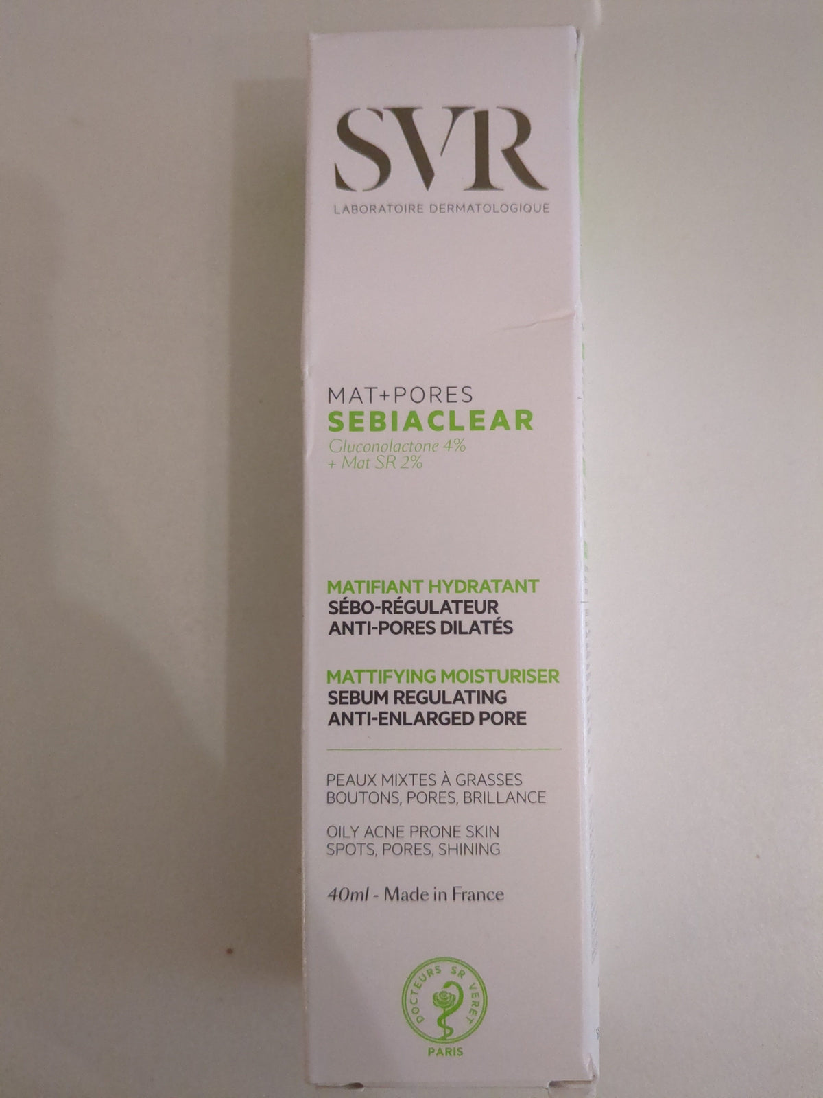 SVR Sebiaclear, Mat + Pores Cream, Fresh, 40 Ml (5)