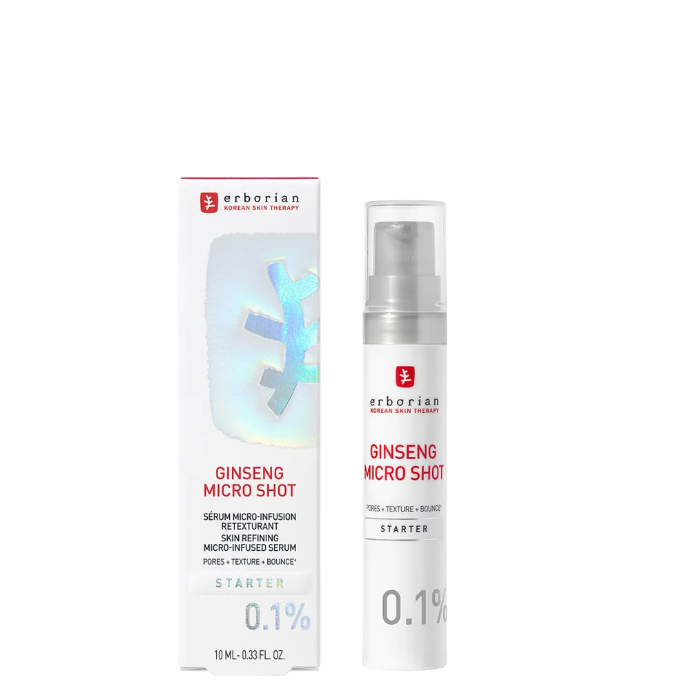 Erborian Ginseng Micro Shot 0,1% - Sérum Microneedling Visage - 10 Ml
