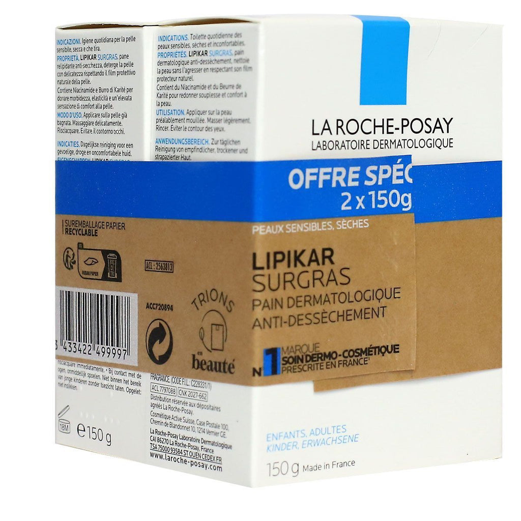 La Roche-Posay Lipikar Pain Surgras 2x150g (2)