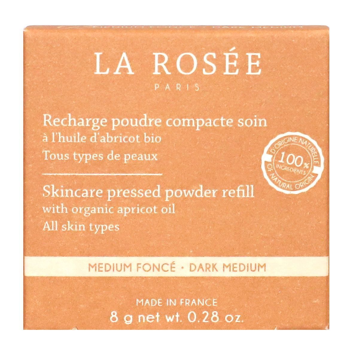 La Rosée Recharge Poudre Compacte Soin Teint : 03 Medium Foncé 8g (2)
