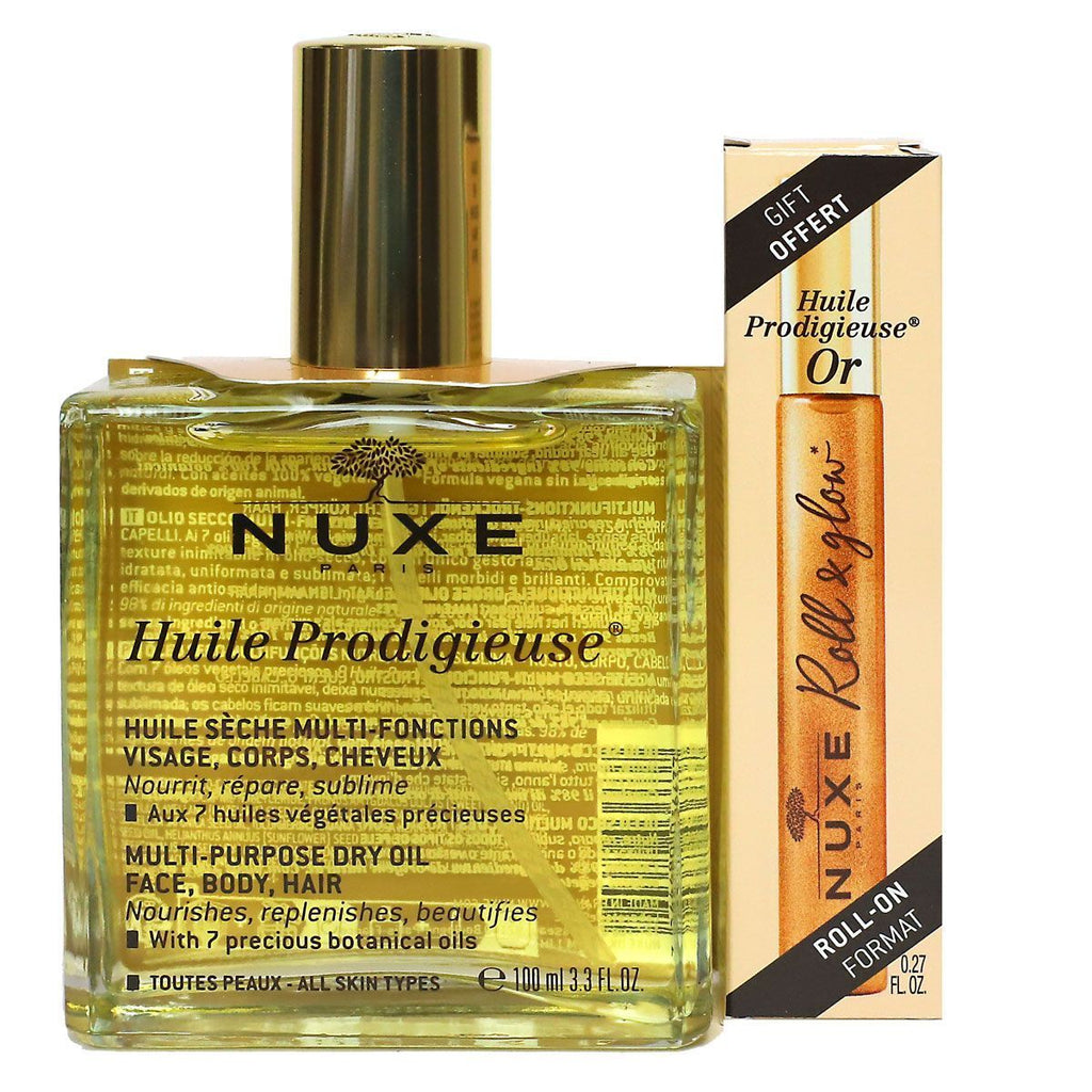 Nuxe Huile Prodigiuse Dry Oil + Roll On Or (2)