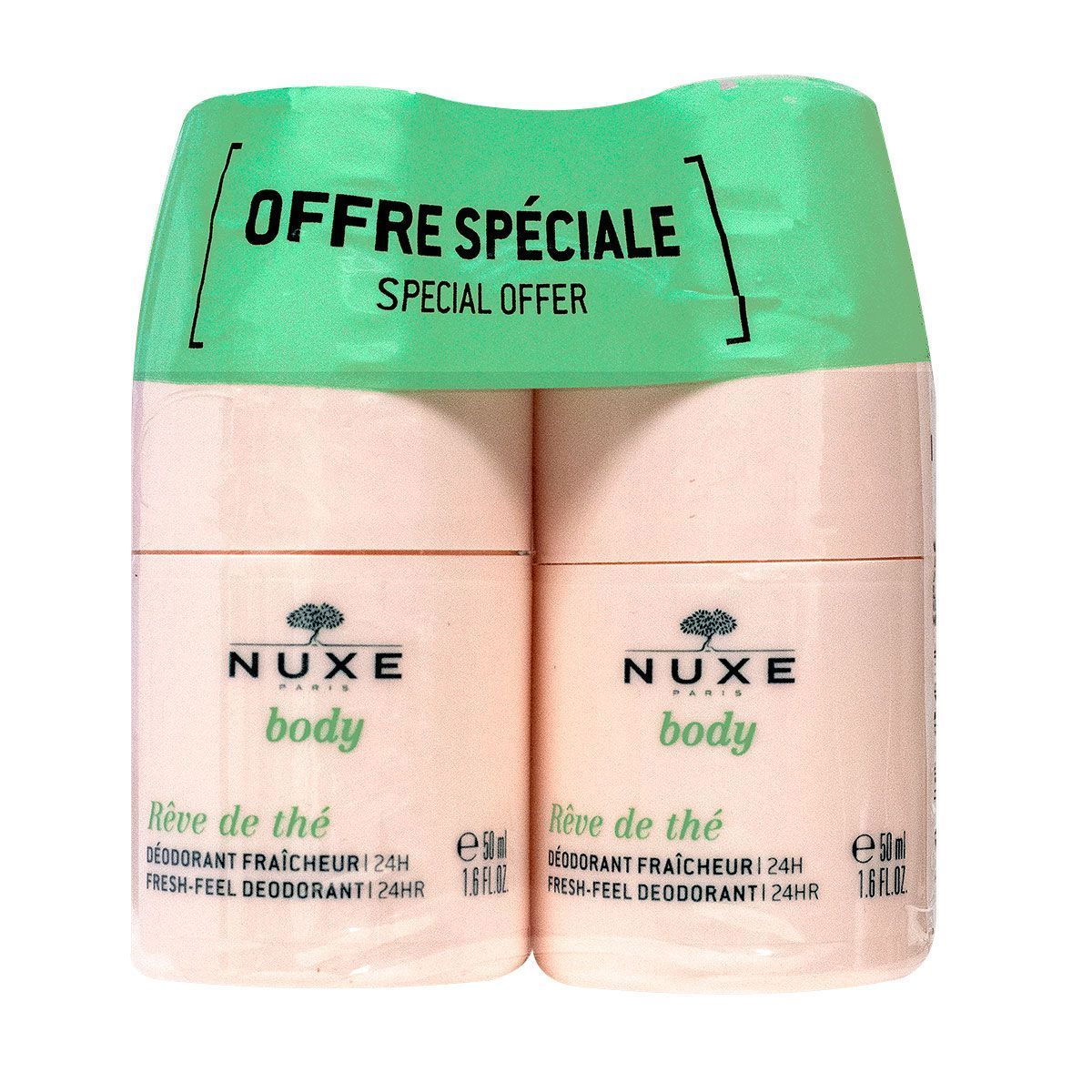 Nuxe Body Rêve De Thé Fresh-Feel Deodorant 24H 2 X 50ml (2)