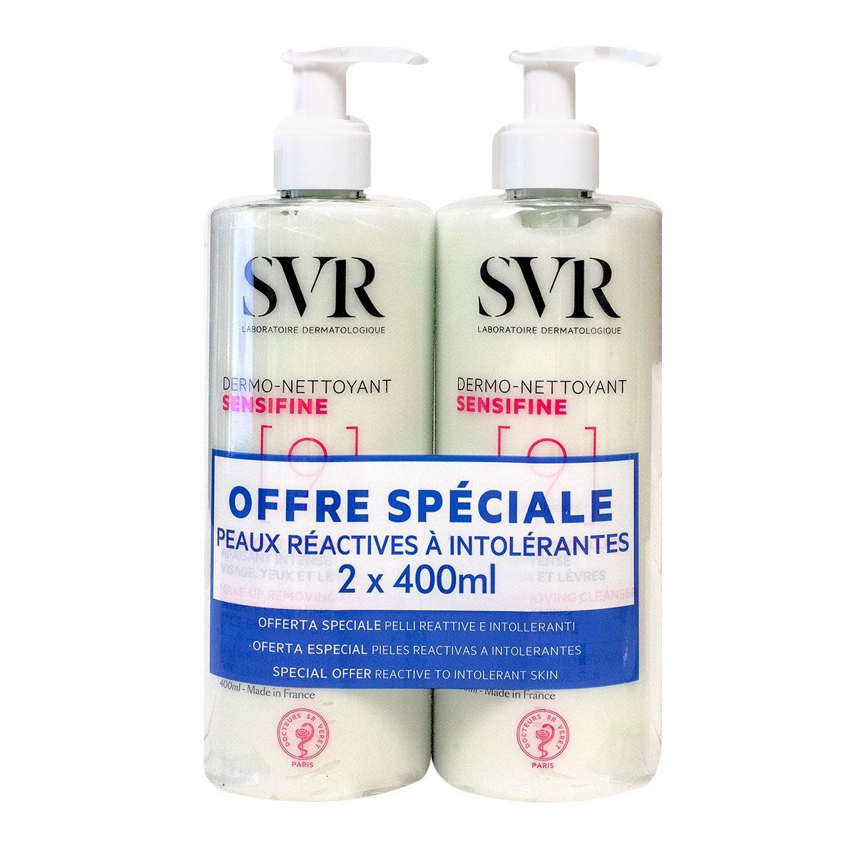 SVR Sensifine Dermo-nettoyant - Lot De 2 X 400ml (2)