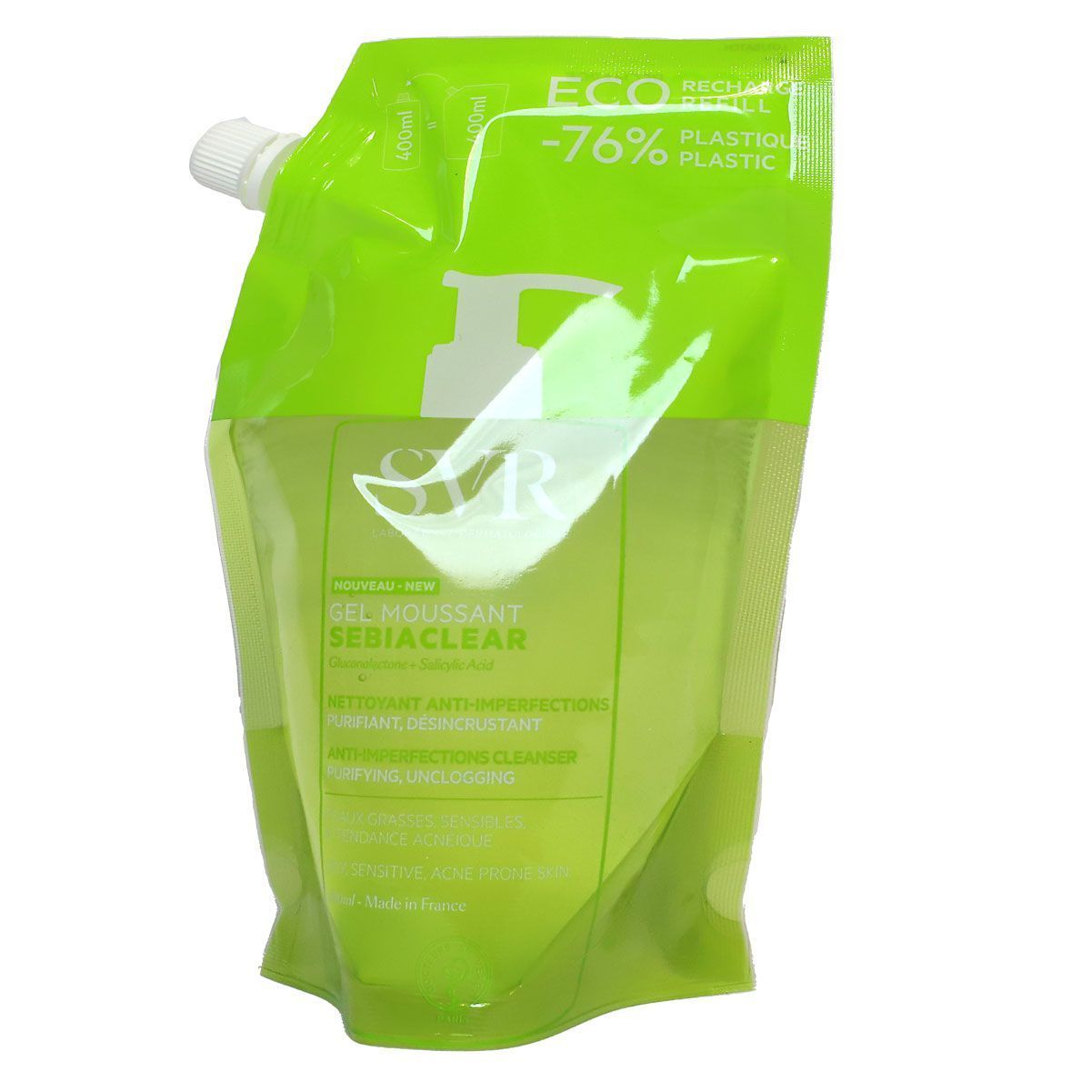 SVR Laboratoire Sebiaclear Gel Moussant Refill 400 Ml (2)