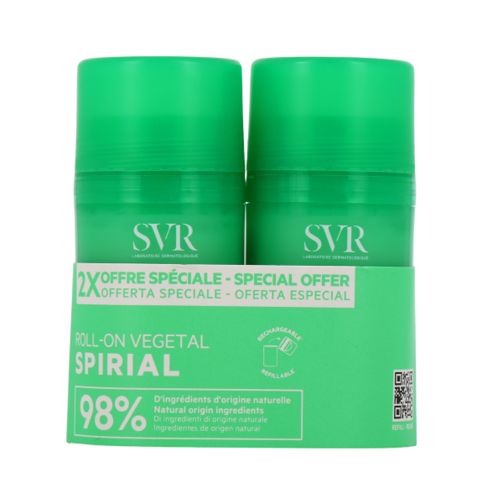SVR Spirial Déodorant Roll-on Végétal 24h - 2 X 50ml (2)