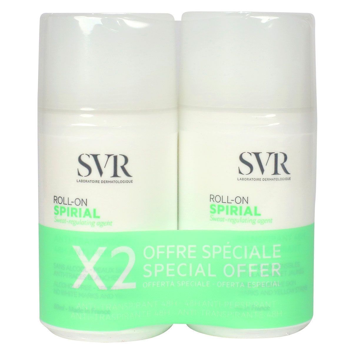 SVR Spirial Déodorant Roll-on, Lot 2x50ml (2)