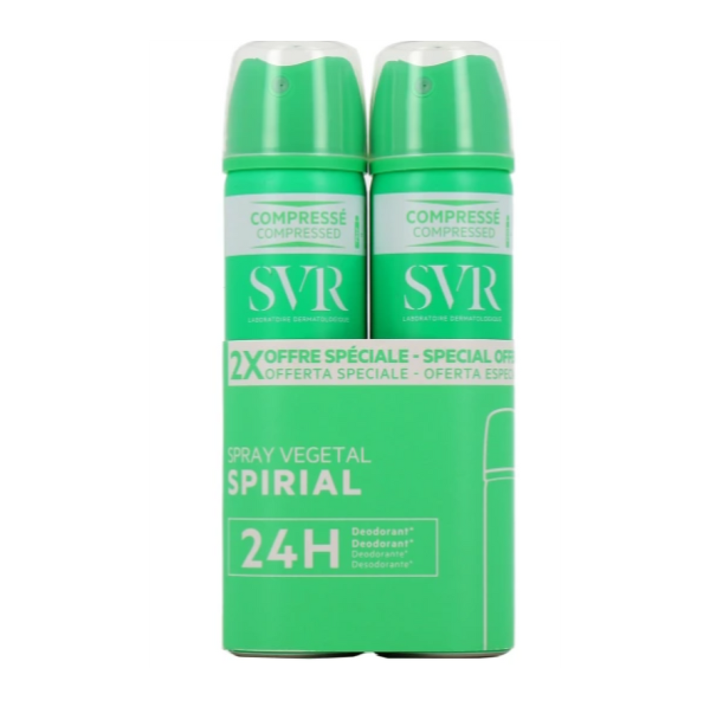SVR Spirial Spray Végétal Déodorant Anti-humidité 48H Lot De 2x75ml (2)