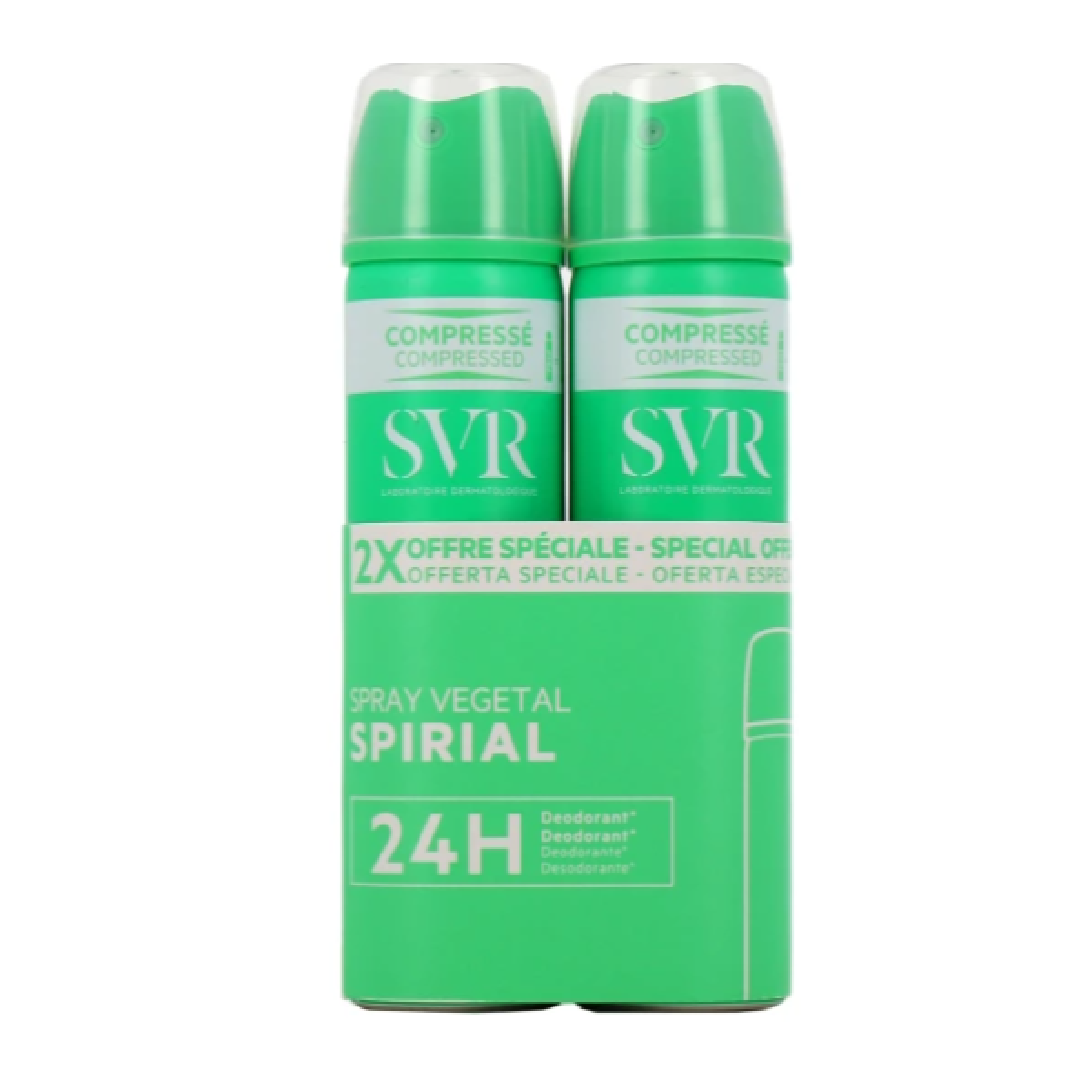 SVR Spirial Spray Végétal Déodorant Anti-humidité 48H Lot De 2x75ml (2)