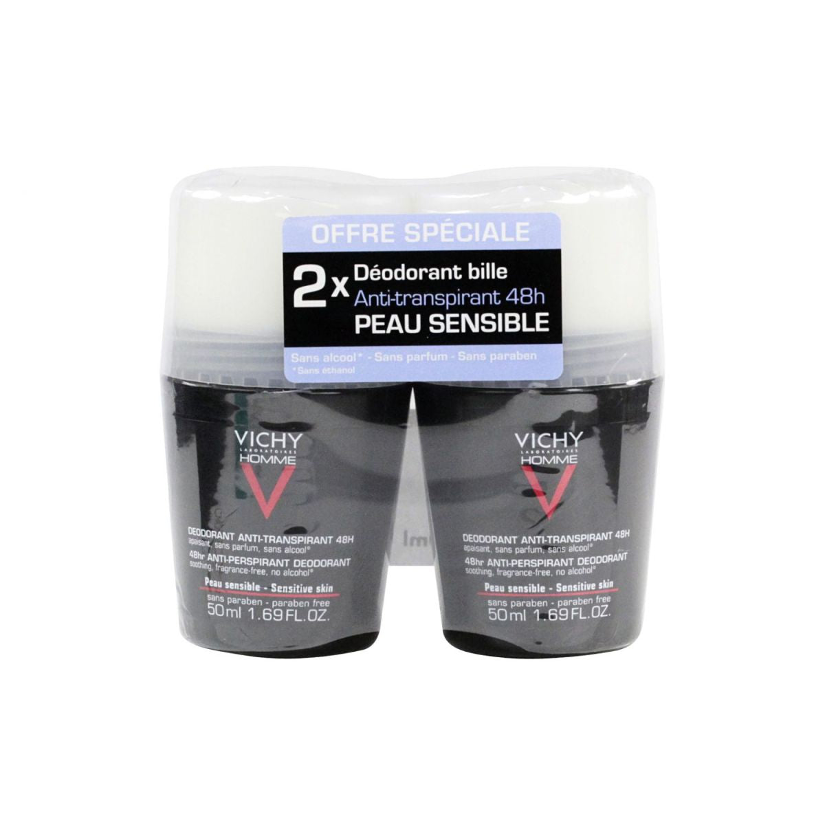 Vichy Homme 24HR Ultra-Refreshing Deodorant Spray 2 X 100ml (3)